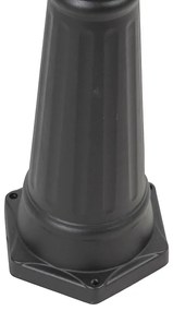 Okos kültéri lámpás fekete 3 izzós, WiFi ST64-gyel - New Orleans