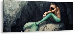 Kép - Hableány a sziklán (120x50 cm)