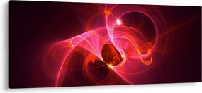 Modern rózsaszín absztrakció képe (120x50 cm)