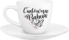 Csésze 230ml csészealj Csodálatos Nagymama, Ajándék Nagyinak Nagymama napjára