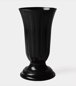 Temetői Üveg Temetői Váza Sírra Fekete Liliom 30 CM Új