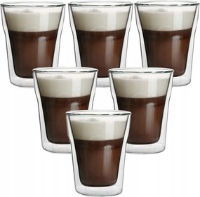 Thermo Poharak 240ML Latte Kávéhoz 6DB-OS Szett