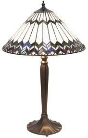 Tiffany asztali lámpa Barna Ø 40x62 cm