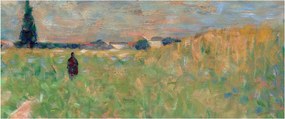 Kép - Georges Seurat, A Summer Landscape, reprodukciók (120x50 cm)