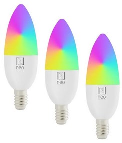 Immax NEO 07716CDO -KÉSZLET 3xLED RGB Dimmelhető izzó E14/6W/230V Wi-Fi Tuya + távirányító