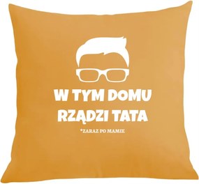 Párna párnahuzat Ebben a házban Apa uralkodik