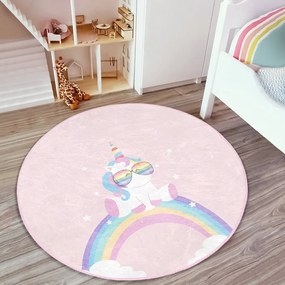 Rózsaszín gyerek szőnyeg ø 120 cm Comfort – Mila Home