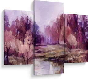 Kép - Őszi tájképfestés (90x60 cm)