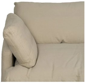 Bézs len kanapé 212 cm – Ixia