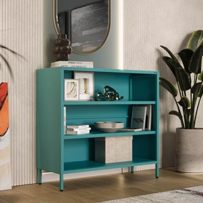 Alacsony polcos szekrény LUCA , 1000 x 900 x 350 mm, Modern: tengerszínű