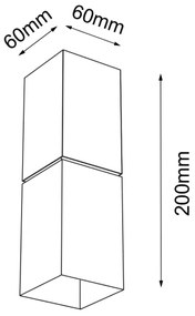Shilo 4408 - Fali lámpa NEMURO 1xG9/10W/230V fekete