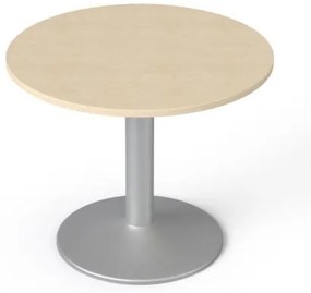 Tárgyalóasztal, kör, szürke fémlábbal, O 90 cm, MAYAH Freedom SV-58, juhar (IBXA58J)