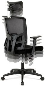 Fekete Hálós Irodai Szék, Hinta Mechanikával. KA-B1013 BK