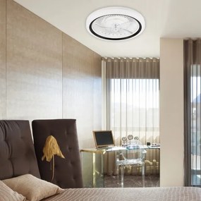 LED Mennyezeti lámpa ventilátorral GEMMA LED/37W/230V fehér + távirányító