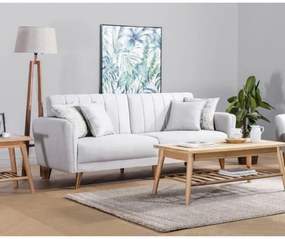 KITO kinyitható kétszemélyes kanapé, krémszínű