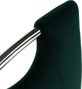 Étkezőszék, smaragd Velvet szövet/króm, OLIVA NEW