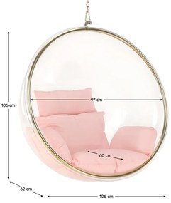 Bubble arany-rózsaszín függőfotel