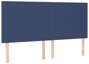 4 db kék szövet fejtámla 100x5x78/88 cm