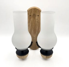 Brilagi - LED Fali lámpa COTTAGE 2xE14/40W/230V tölgy/fehér