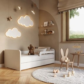 Fehér gyerekágy ágyráccsal 80x160 cm Duuli – ELTAP