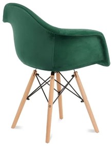 KÉSZLET 2x Étkezőszék NEREA 80x60,5 cm zöld/bükkfa