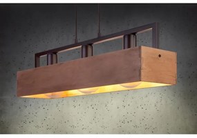 Csillár zsinóron DAKOTA 3xE27/60W/230V fa/fekete