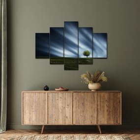 Az aurora borealis képe egy lápvidéken (150x105 cm)