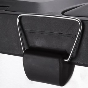 Matt ezüstszínű acél szelektív pedálos szemetes 2x20 l Tri Selectif – MSV