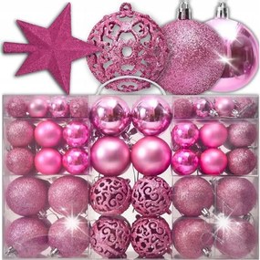 Karácsonyfadísz Rózsaszín Karácsonyfadísz Szett XXL 100DB-OS