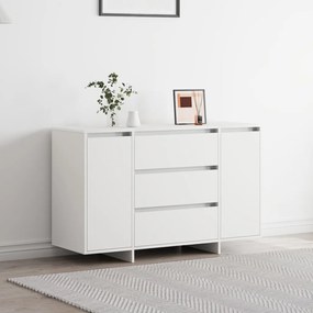 Oldalszekrény Fehér 120x41x75 cm MDF
