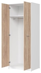 Ruhásszekrény Nepo Plus 33 (fehér + szonoma tölgy) . 1098424