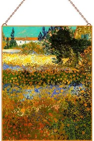 Van Gogh - Flowering Garden üvegkép, falikép