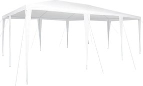 vidaXL Partysátor Fehér 600 x 400 x 266 cm Poliészter és Acél