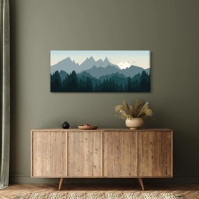 Kép - Hegyek grafikus szemmel (120x50 cm)