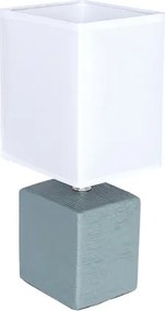 Globo 21676 Asztali lámpa kerámia szürke, textil fehér, LxBxH:130x110x290, exkl. 1xE14 40W 230V