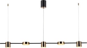 Italux REMDAL PND-16374-5-BK-4K Függőlámpa 30W/LED 4000K 2300LM IP20
