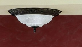 TRIO 6102021-24 RUSTICA Klasszikus Mennyezeti Lámpa Réz E27 IP20