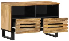 tömör nyers mangófa TV-szekrény 70 x 34 x 46 cm