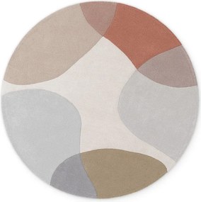 Bézs kézi szövésű gyapjú kerek szőnyeg ø 160 cm Hackney Clarissa – Ted Baker