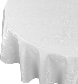 Abrosz Foltálló Asztal Fehér Virágok Kör átm. 80 cm