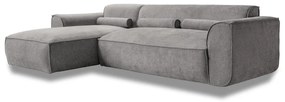 Világosszürke sarokkanapé (bal oldali) Flex Felix – Miuform