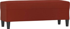 vidaXL bordó műbőr pad 100 x 35 x 41 cm