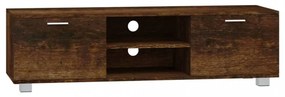 füstös tölgy színű szerelt fa TV-szekrény 140 x 40,5 x 35 cm
