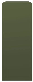 zöld acél tűzifatároló 100 x 40 x 100 cm