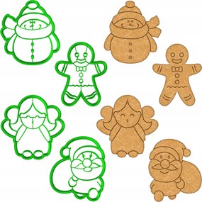 4x Karácsonyi Formák Karácsonyi lyukasztók XXL szett 4db