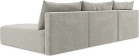 Világosszürke kinyitható-tárolóhelyes sarokkanapé Kalena – Makamii