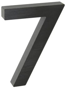 "7" házszámú, RN.100LV, szálcsiszolt, fekete