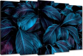 Vászonkép 150x95 Gyönyörű kék levelek