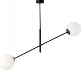 Függőlámpa fekete-fehér E14 2x40W Laina Orno