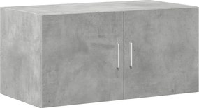 vidaXL betonszürke szerelt fa faliszekrény 80 x 42,5 x 40 cm